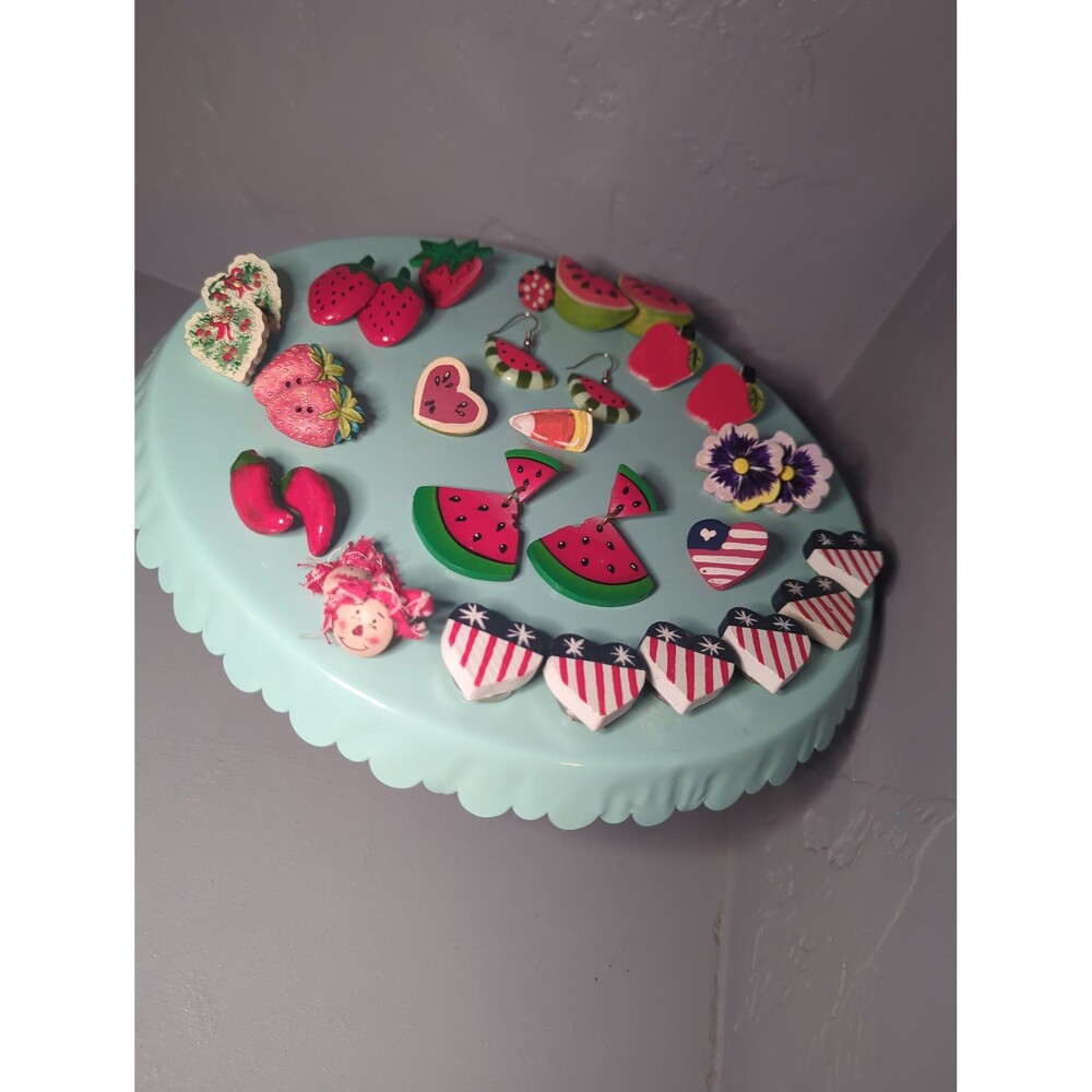 Homemade earrings/ pins